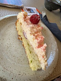Free cake served in the bar