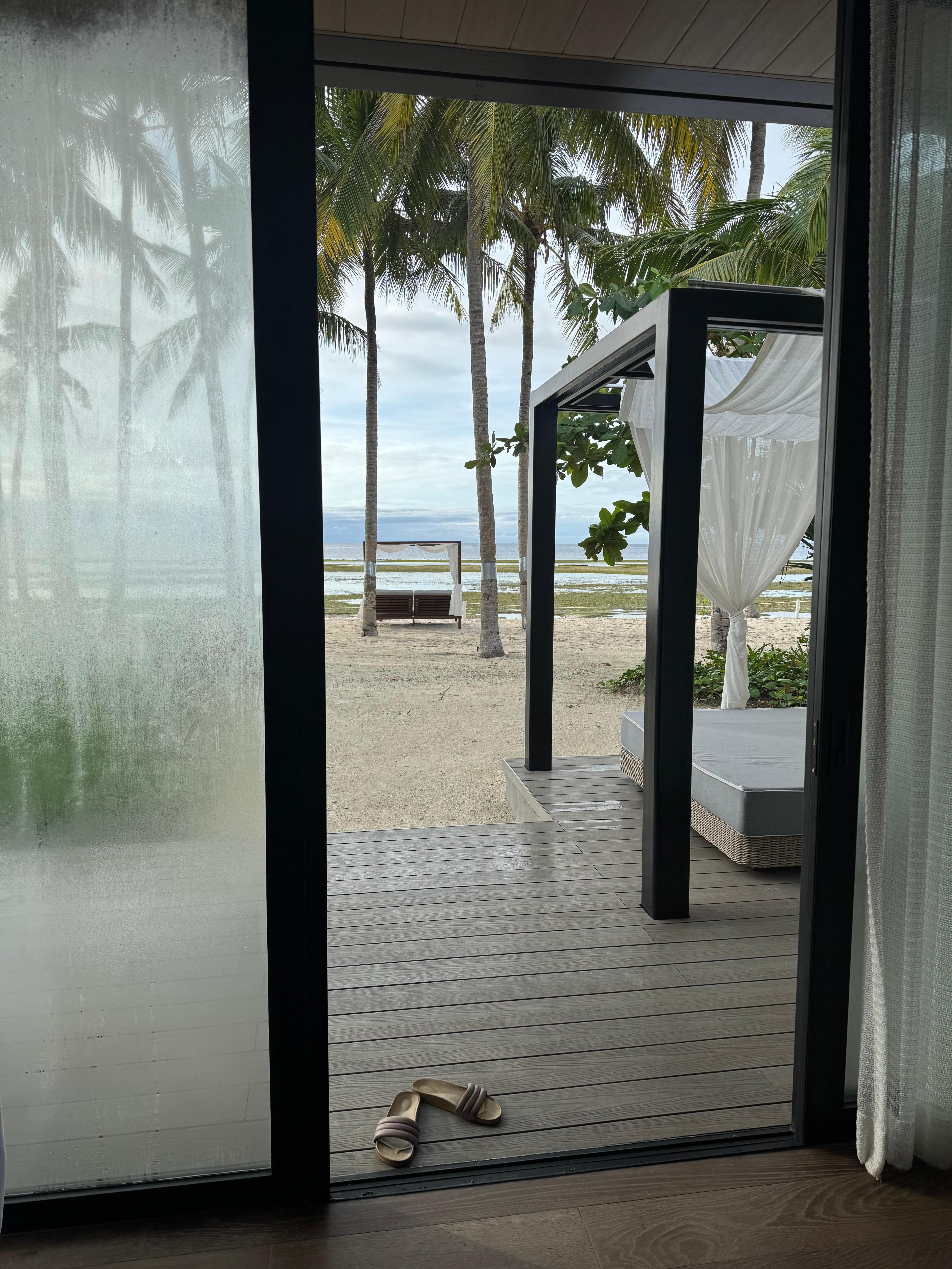 Beachfront suite view