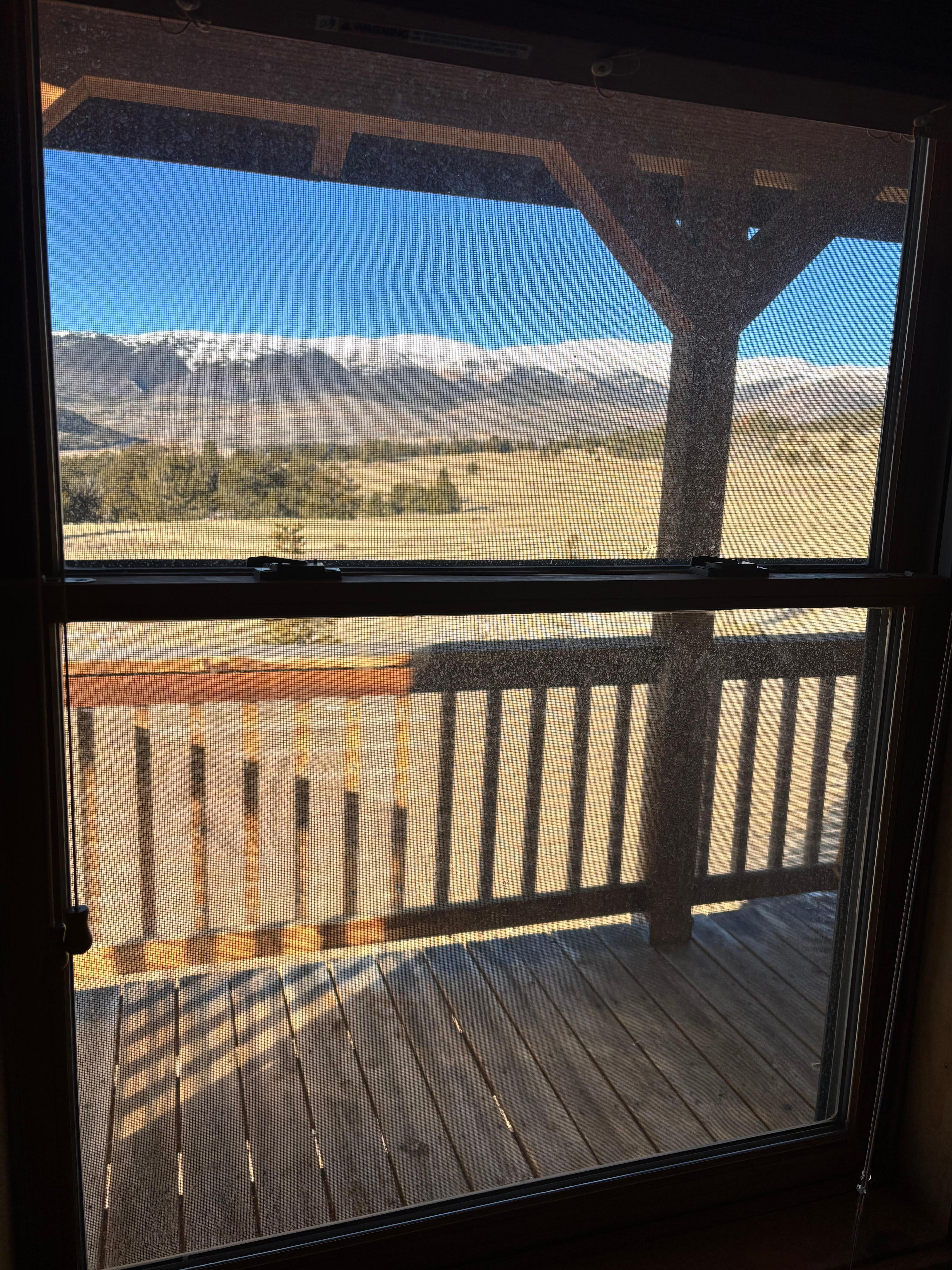 This was taken from inside the main living room in the front