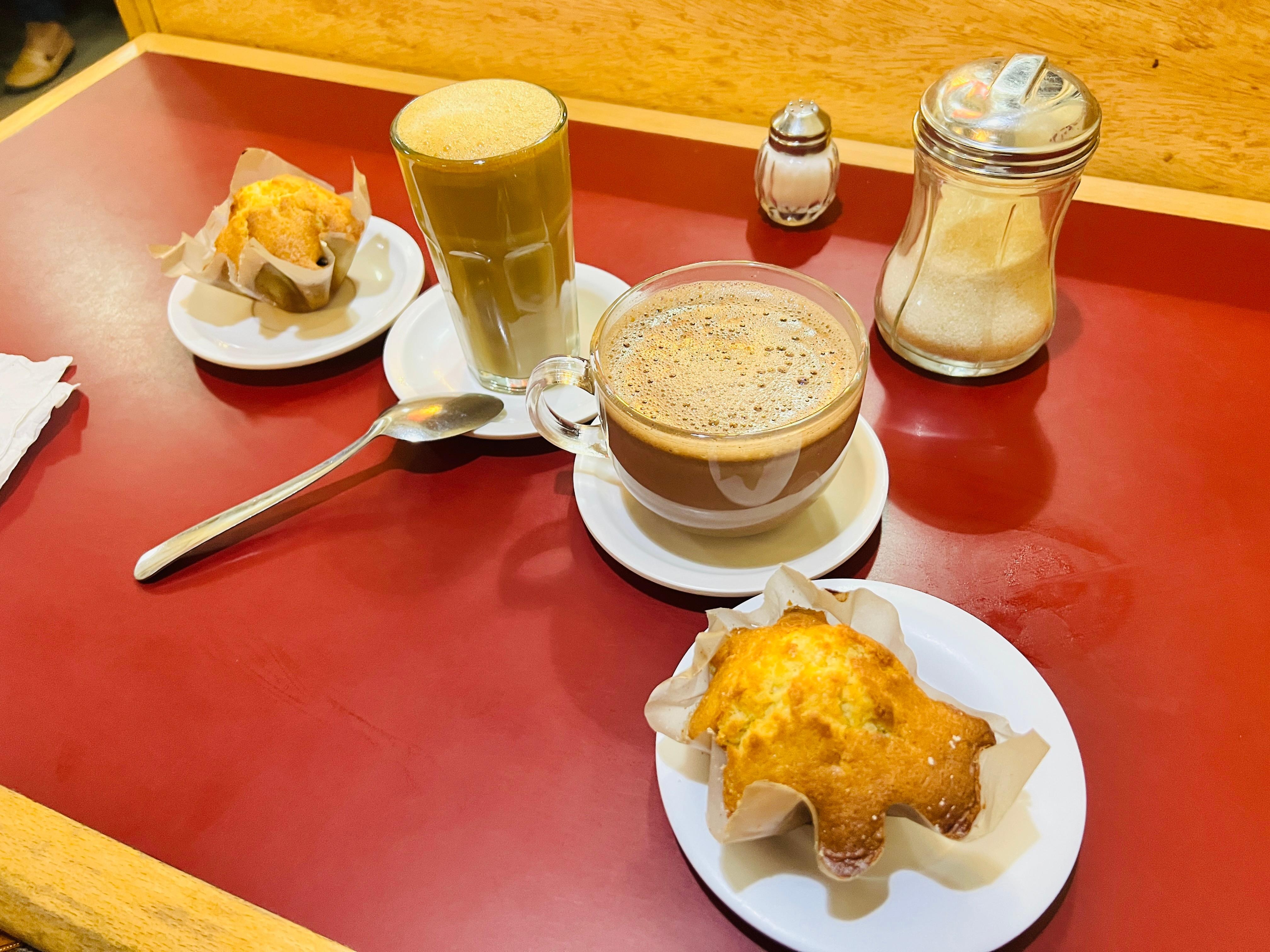 Café popular justo casi a un costado del hotel 