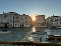 The sunsets at the perfect place.