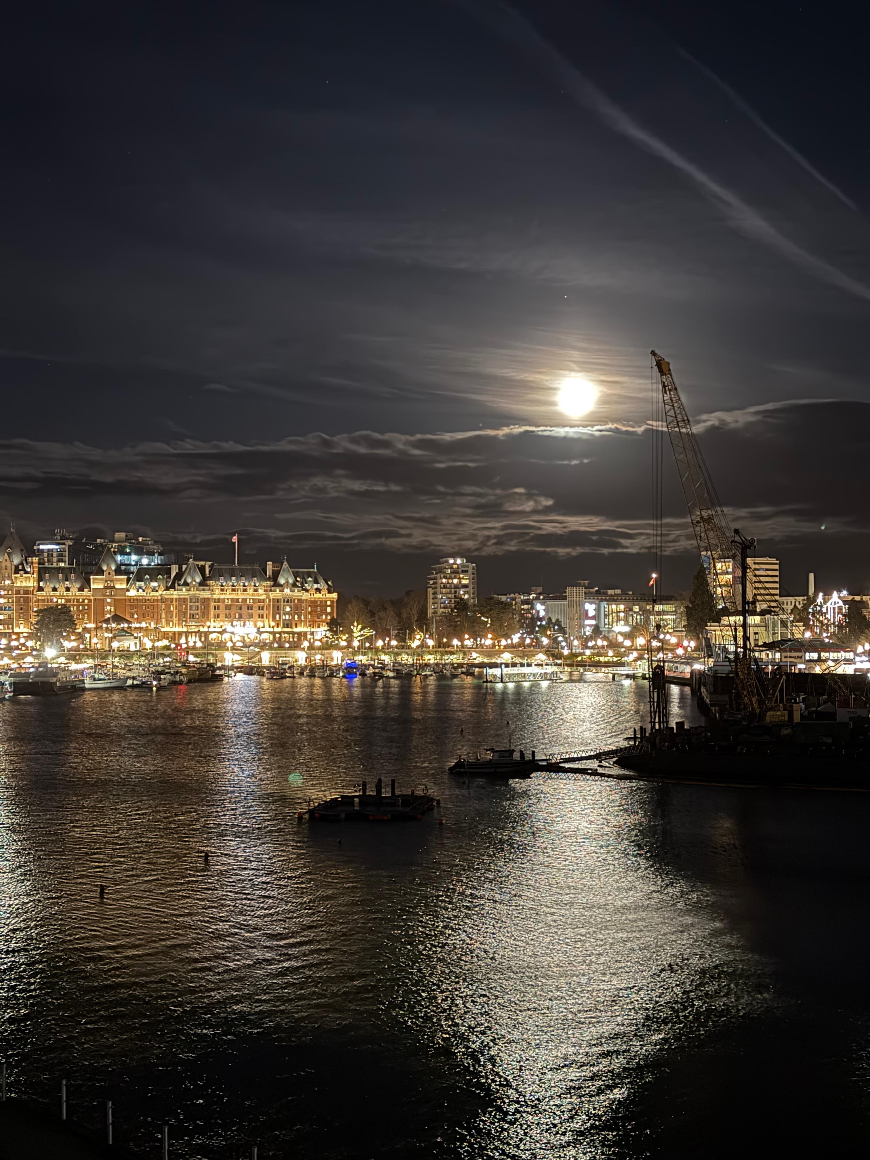Night view from our room