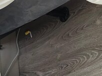 Ear plugs beside bed on floor