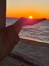 Amazing balcony sunrise.