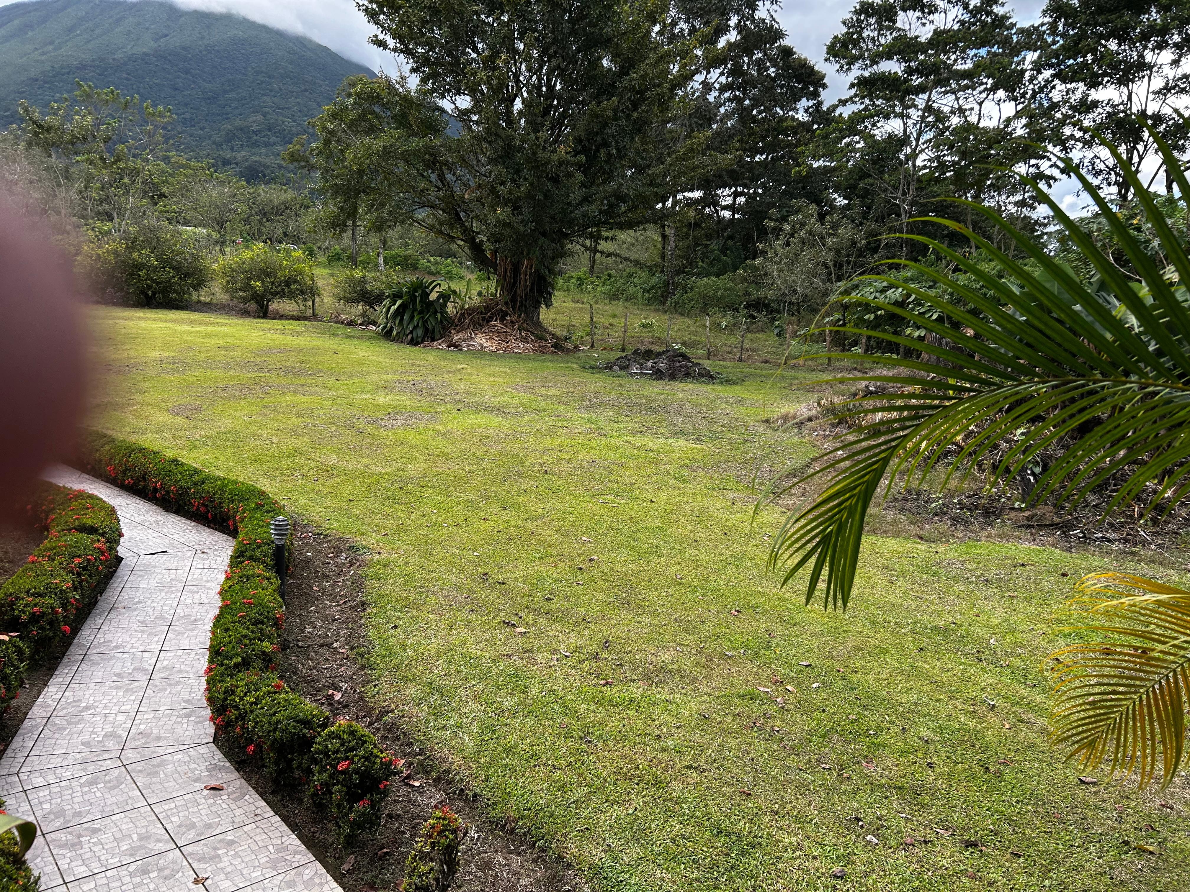The volcano from the porch