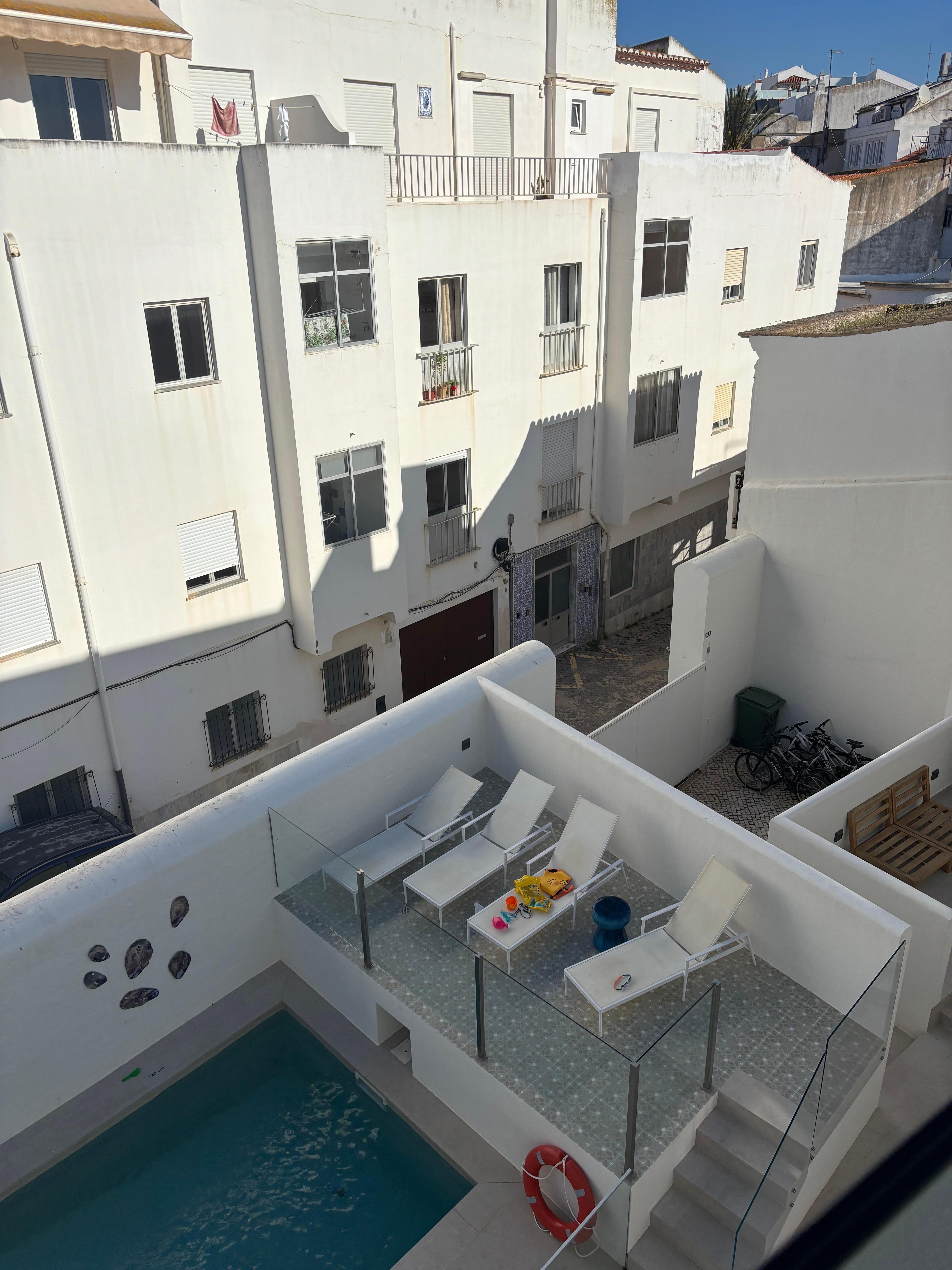 View of pool from room
