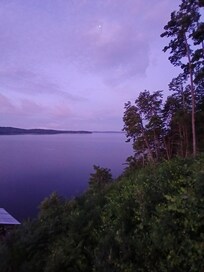 Sunrise, looking west.