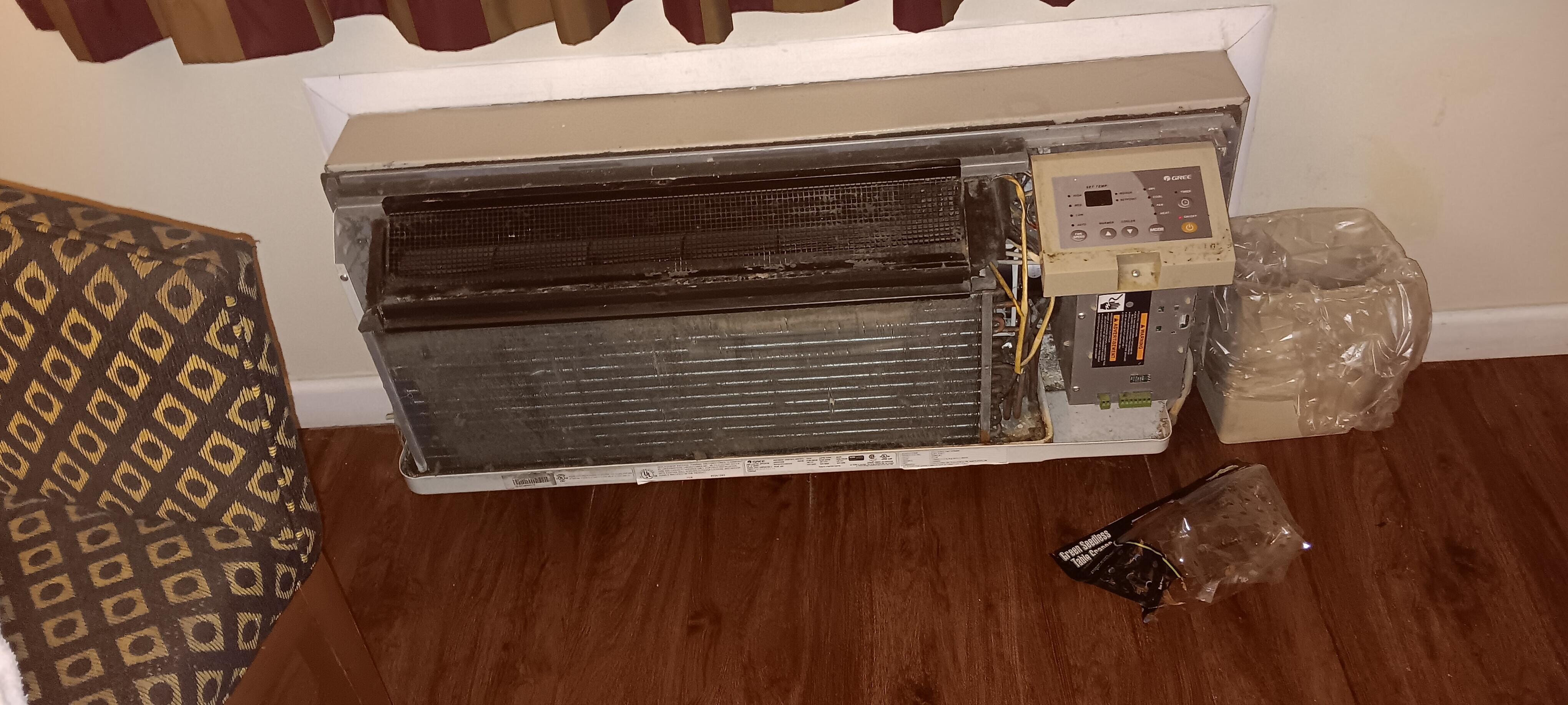 cover missing on AC/heat unit