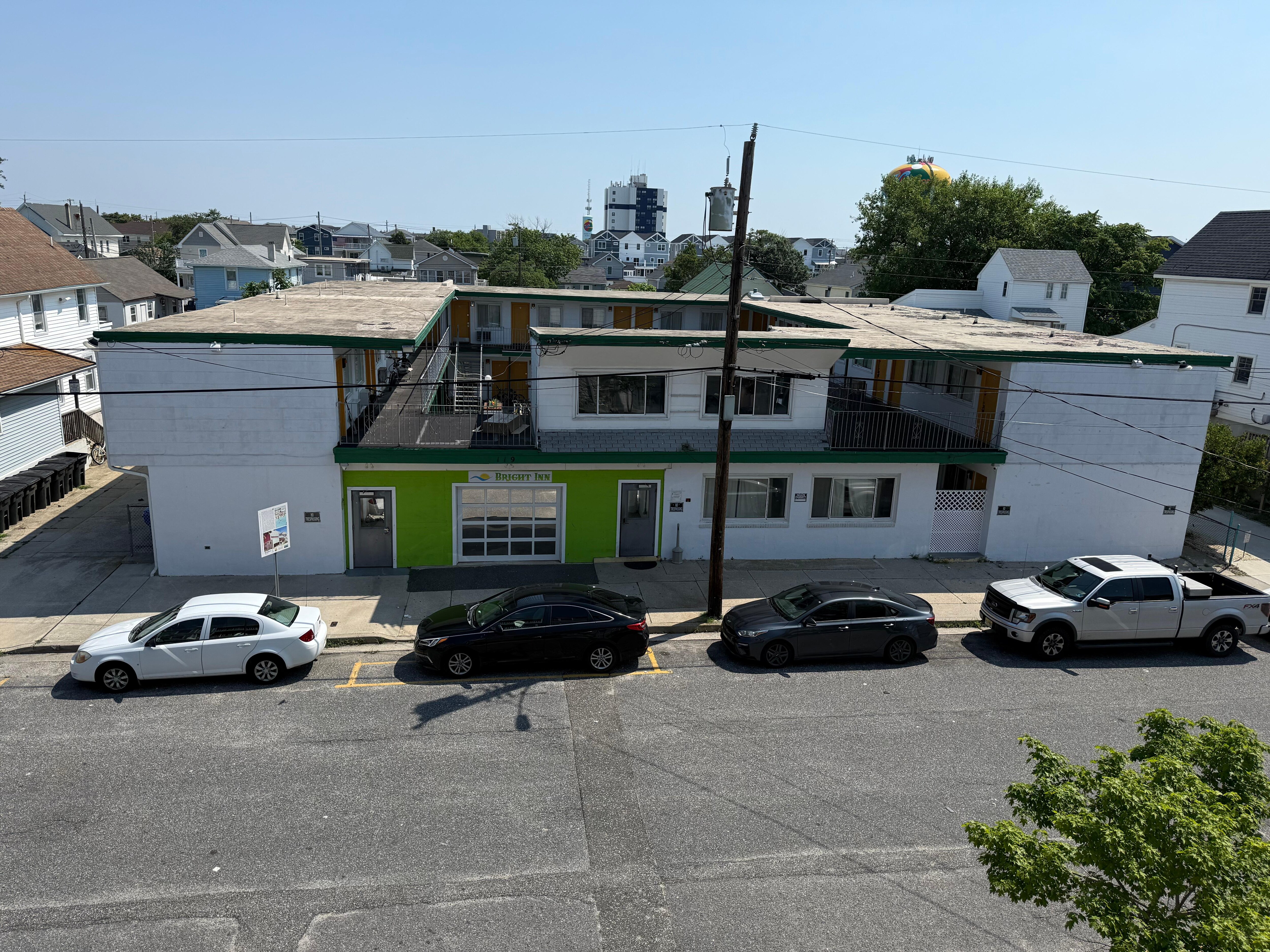 Motel directly across from property. 