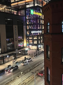 The view from our room to TD Garden.