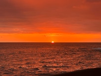 Sunset view from the deck.