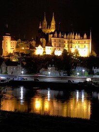 Ein Blick vom Bett auf die Albrechtsburg