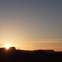 Coucher de soleil en direct du gîte