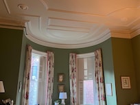 Our guest room had 2 lovely full beds and a private bathroom.