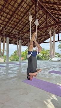First time for Aerial Yoga - wow!