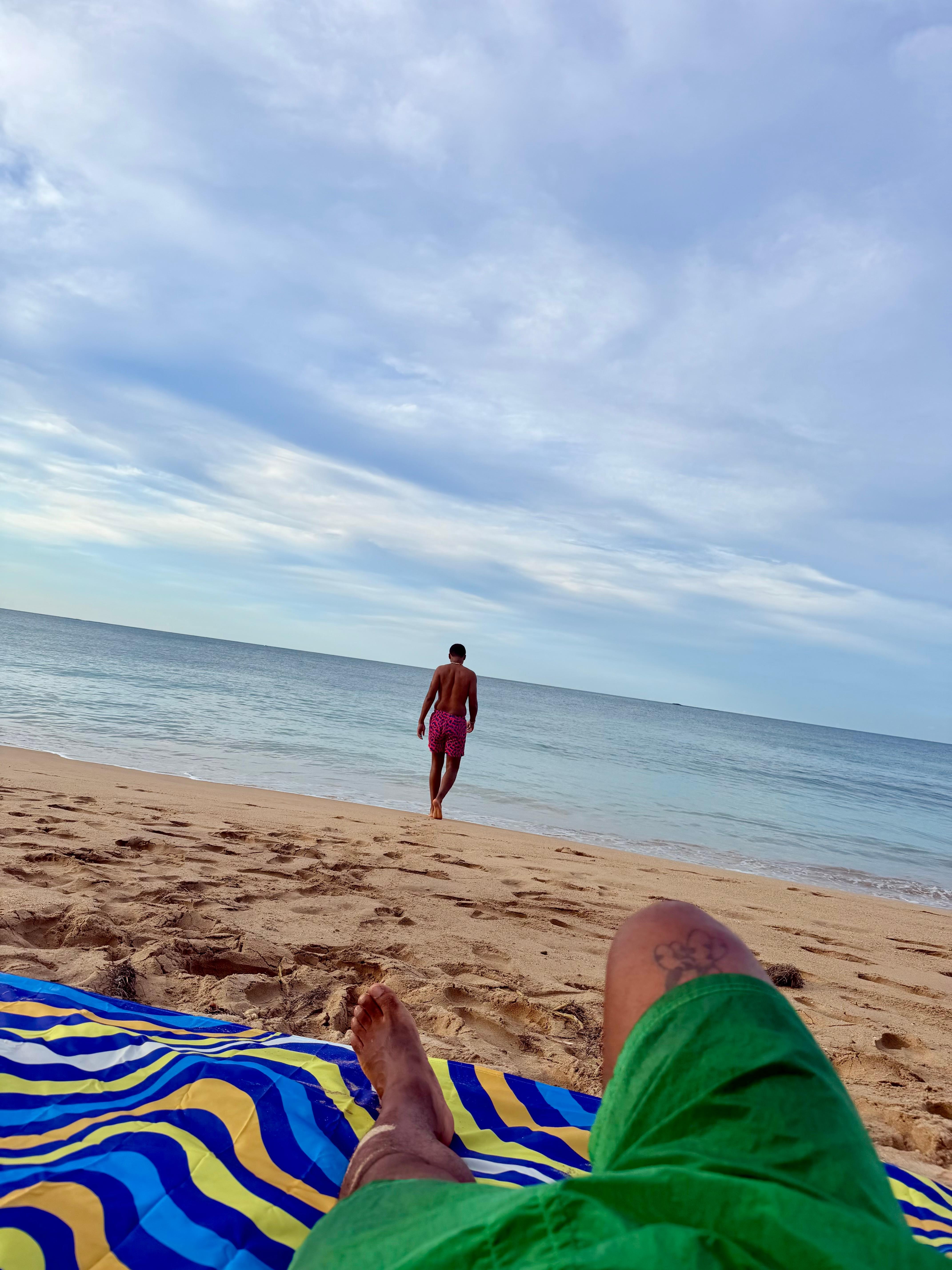 The beach that’s 5 mins away