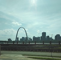Great view of the St. Louis Arch from our window