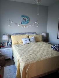 Lovely and comfortable beachy bedroom