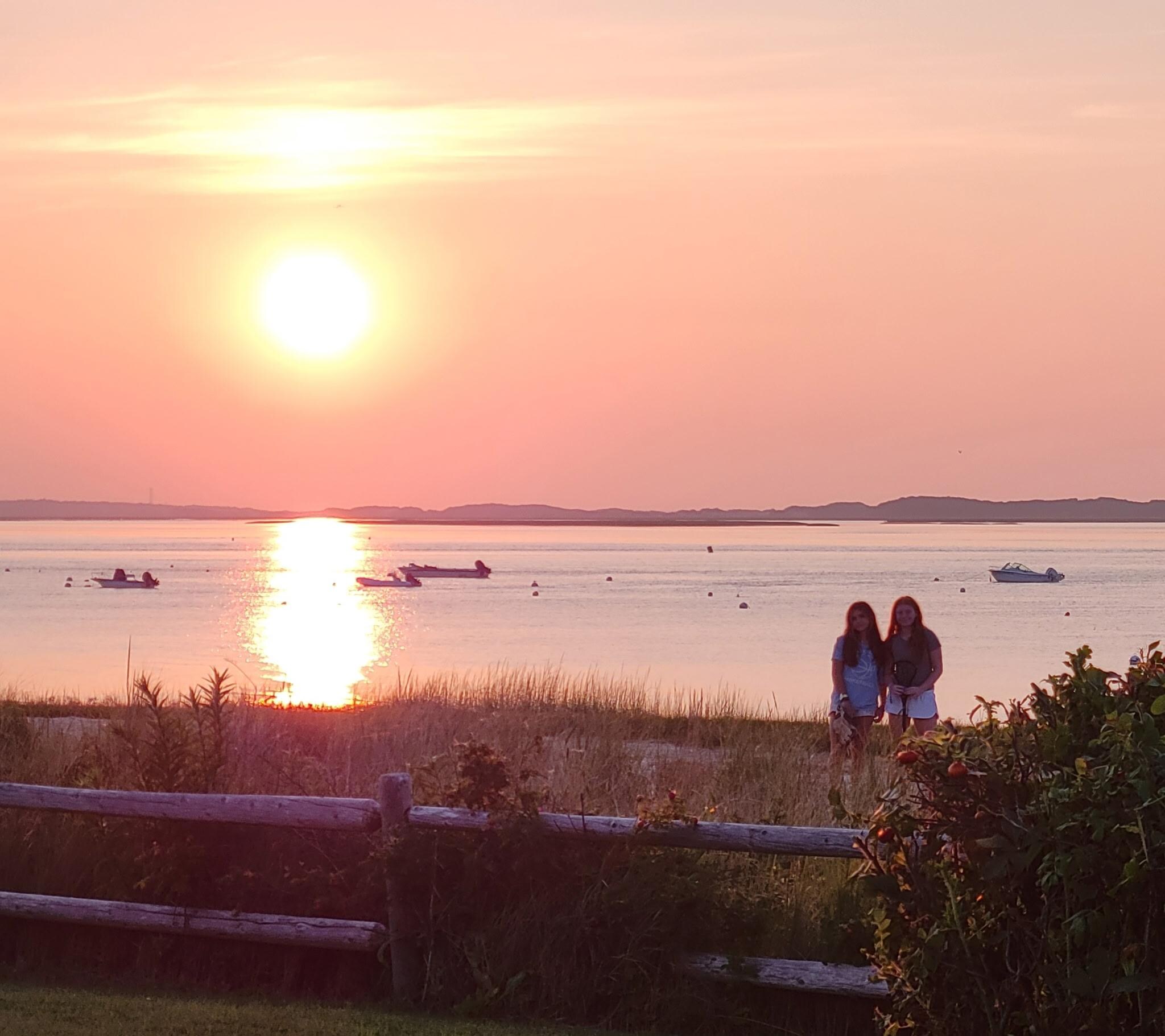 gorgeous sunsets from the beach.