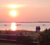 gorgeous sunsets from the beach.