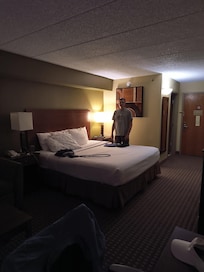 Our room with a King bed