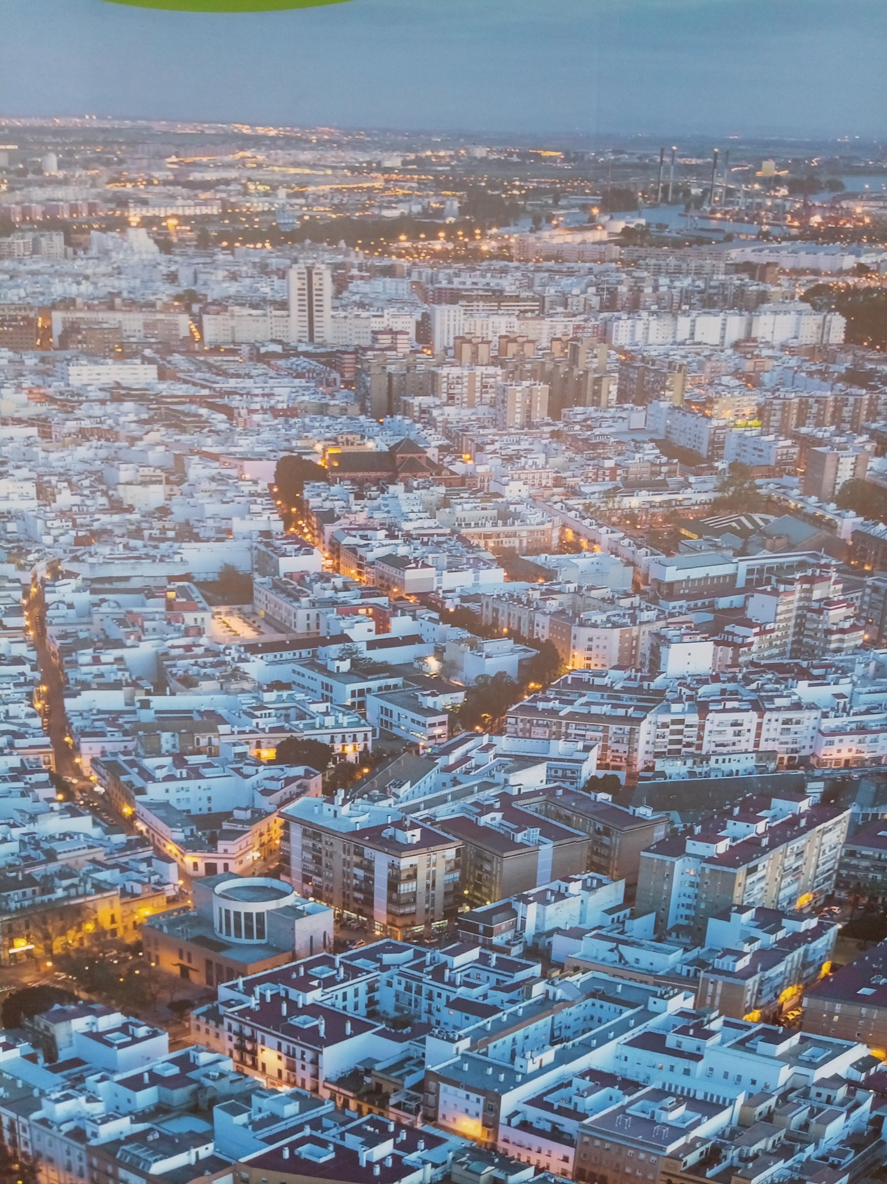 An overhead view of beautiful Seville