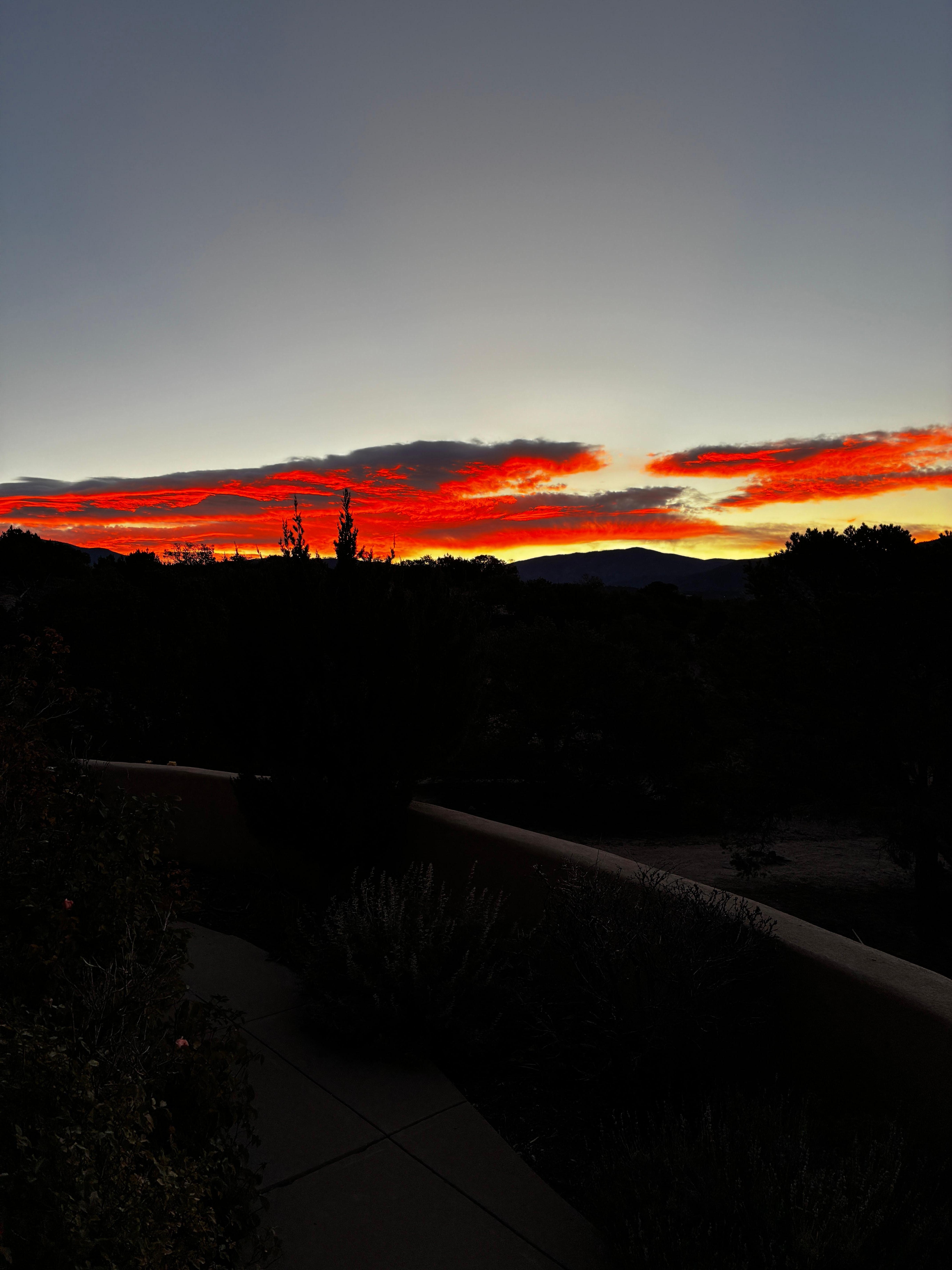 Sunset from patio