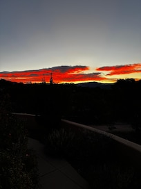 Sunset from patio