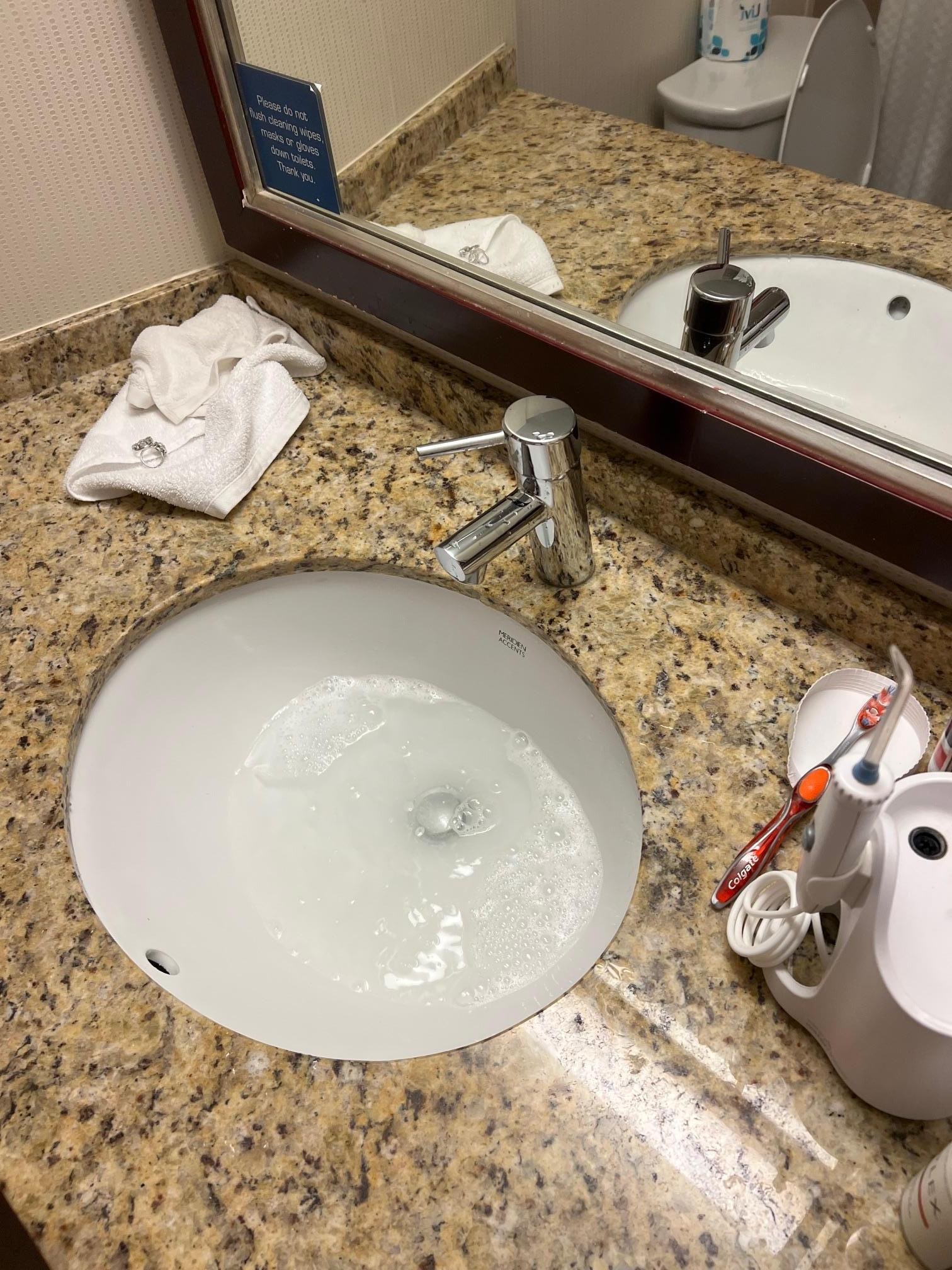 Bathroom sink did not drain properly