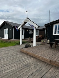 Approaching the hotel