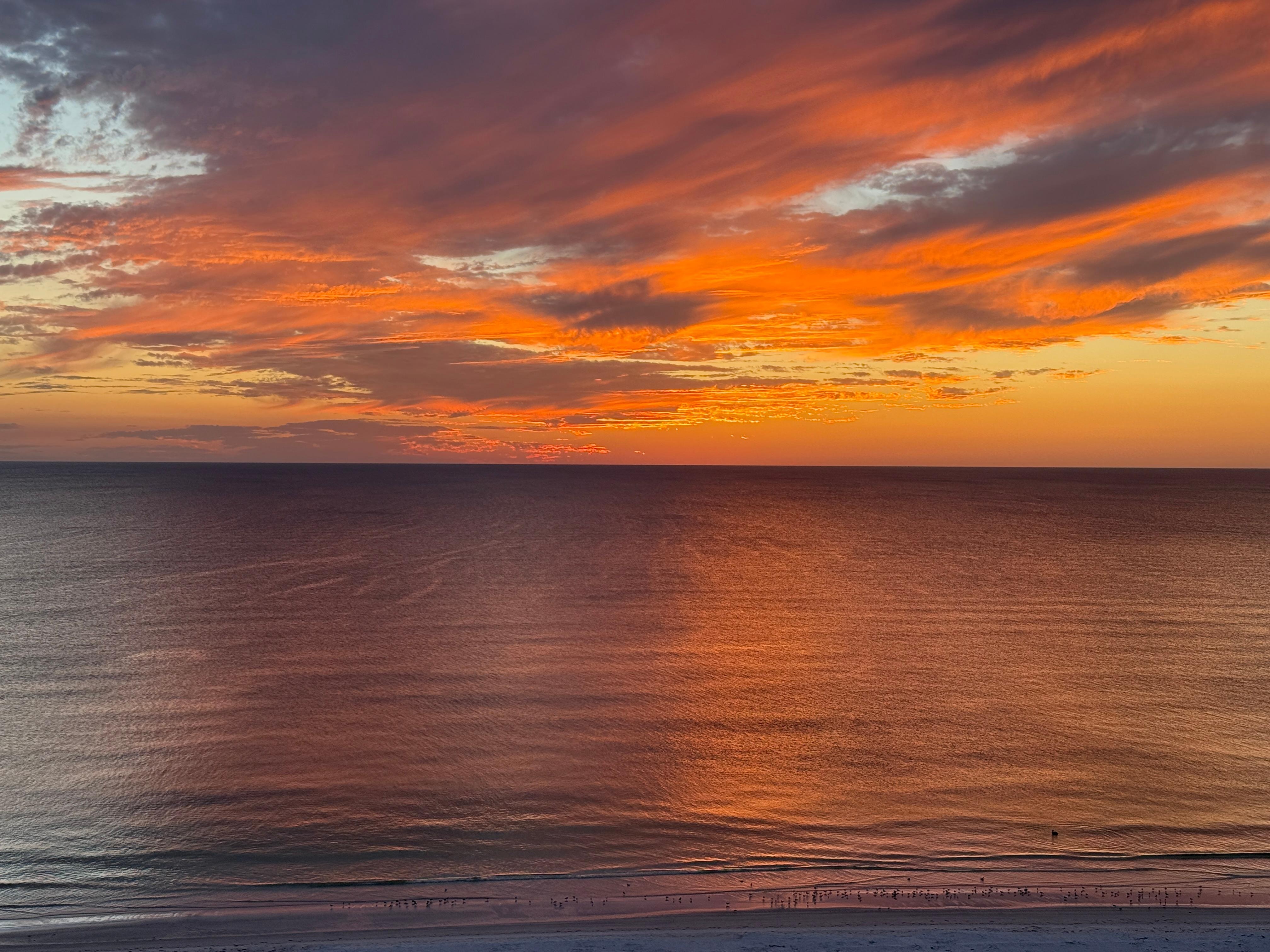 Sunset view from balcony 