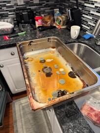 pan found in the oven