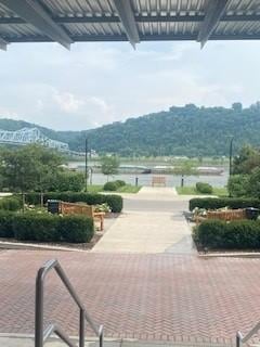 Front steps view