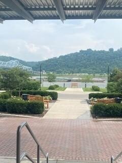 Front steps view