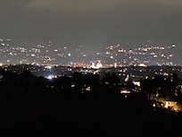 A night view of Florence in distance