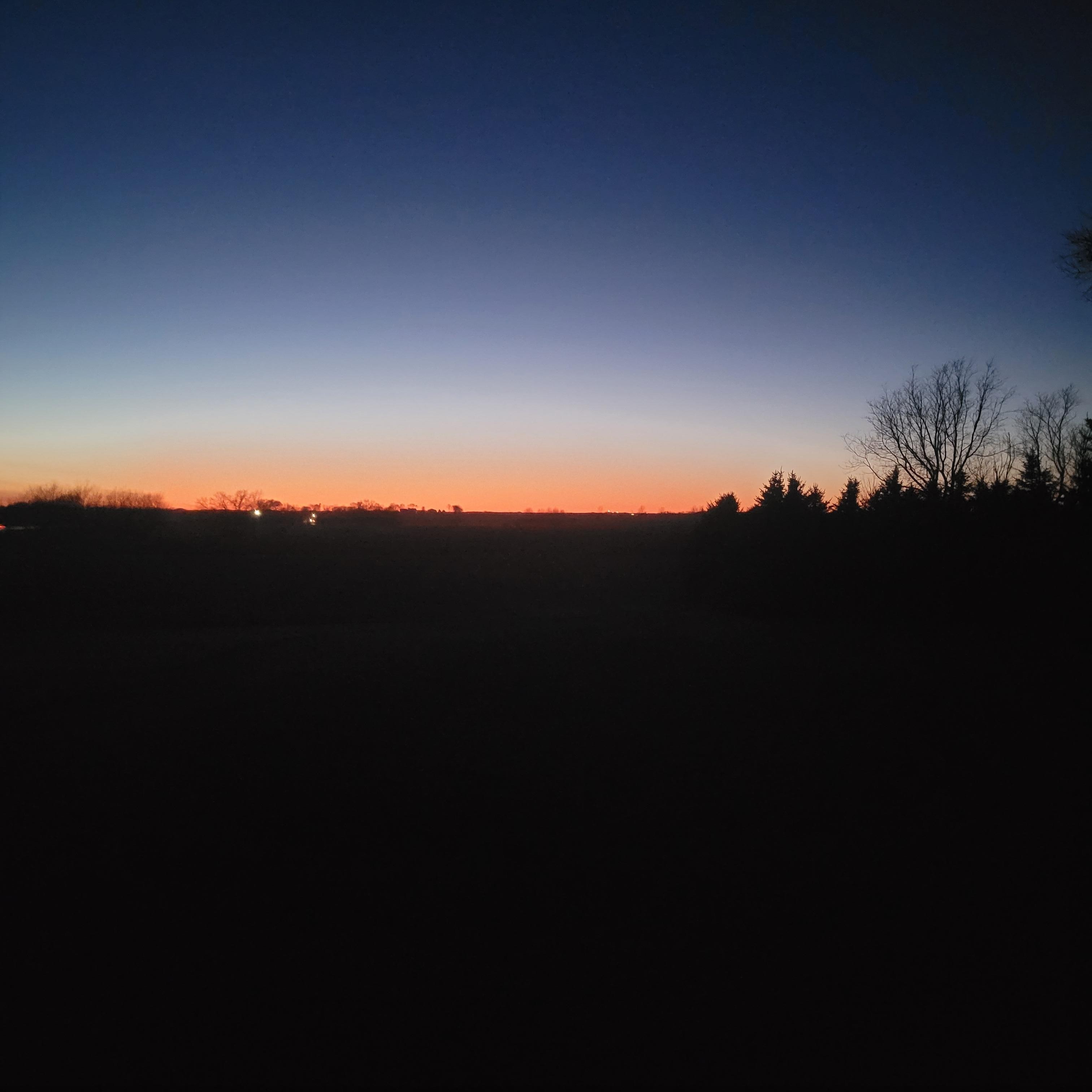 Sunset from the deck. 