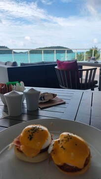View of the Andaman Sea from the Cosmo, the built in restaurant