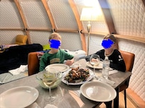 Dining space in the dome