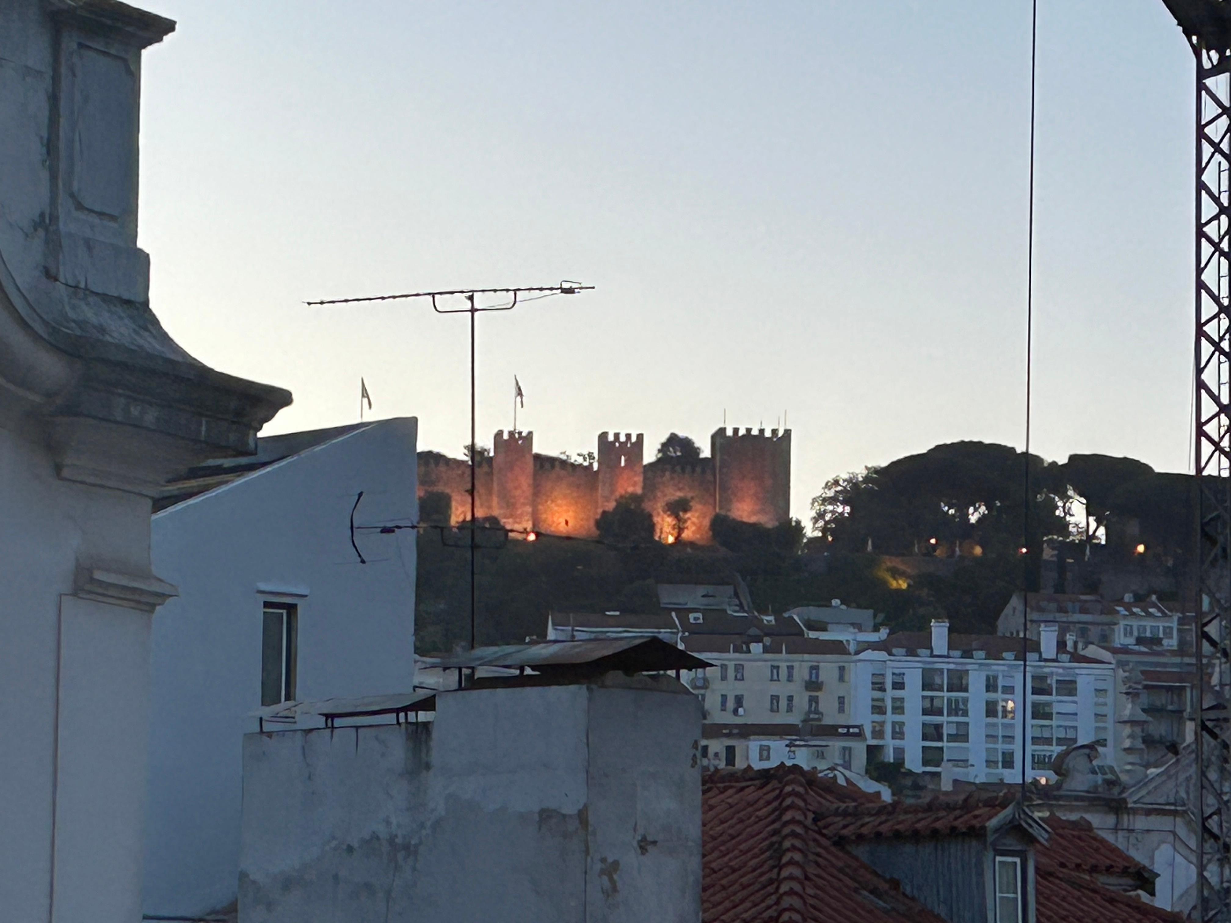 View of the castle from our window. 