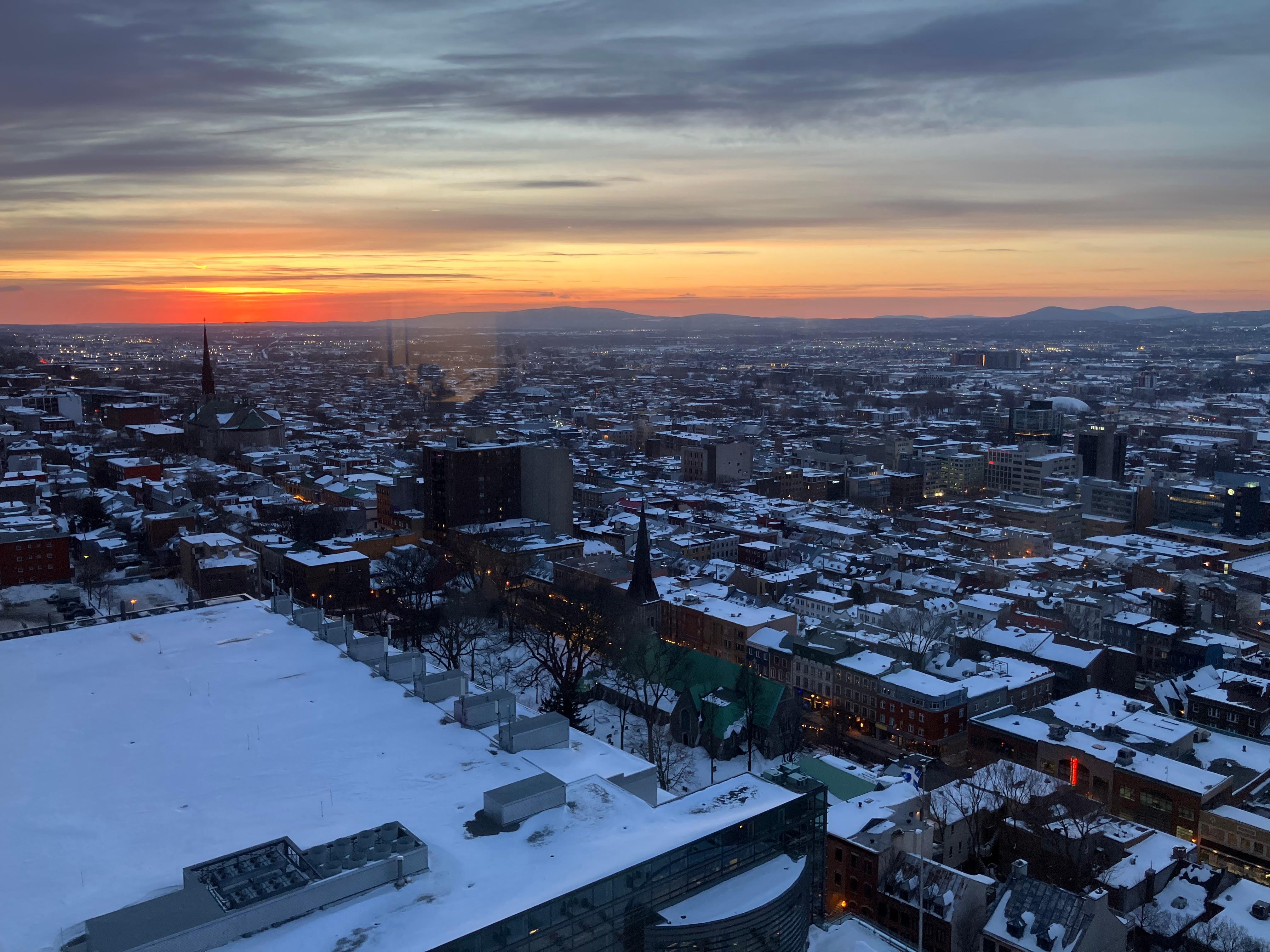 A view from our room on the 20th floor