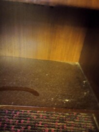 The dust that was on the furniture