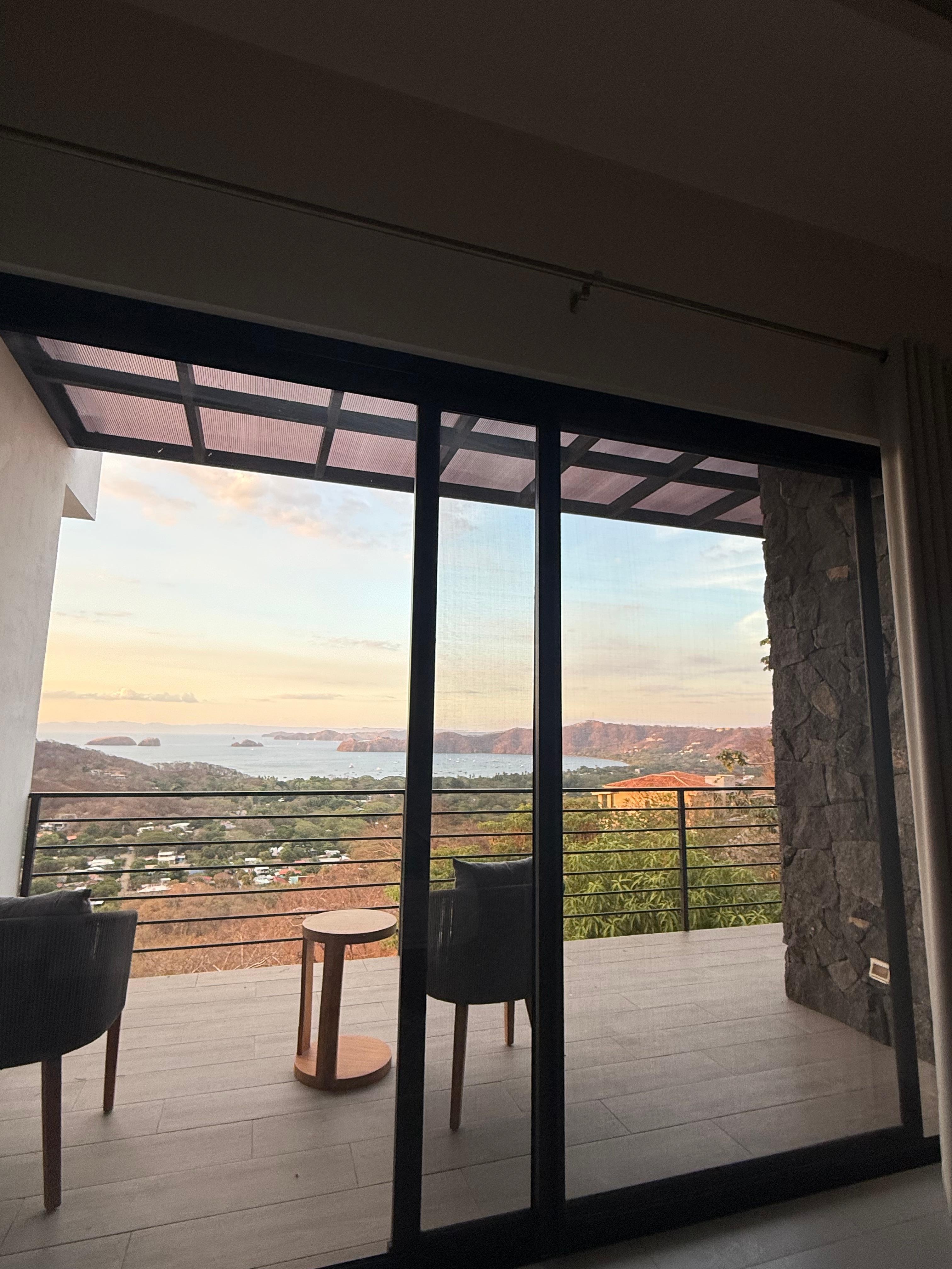 Sunrise view from the bedroom