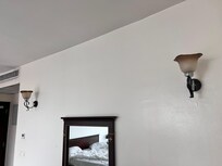 Medieval lightings and electric fixtures.