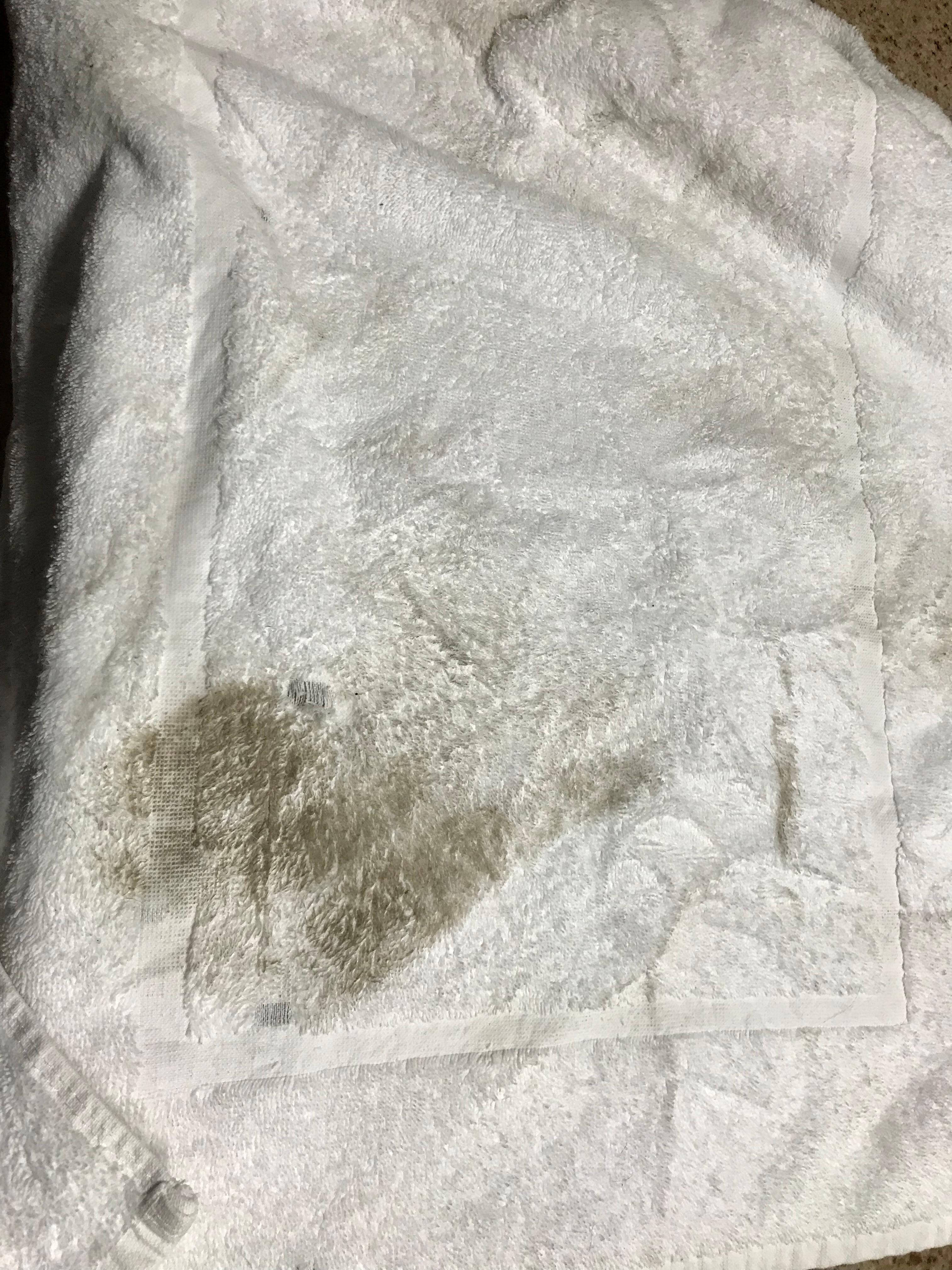 Floor in front of sink so dirty