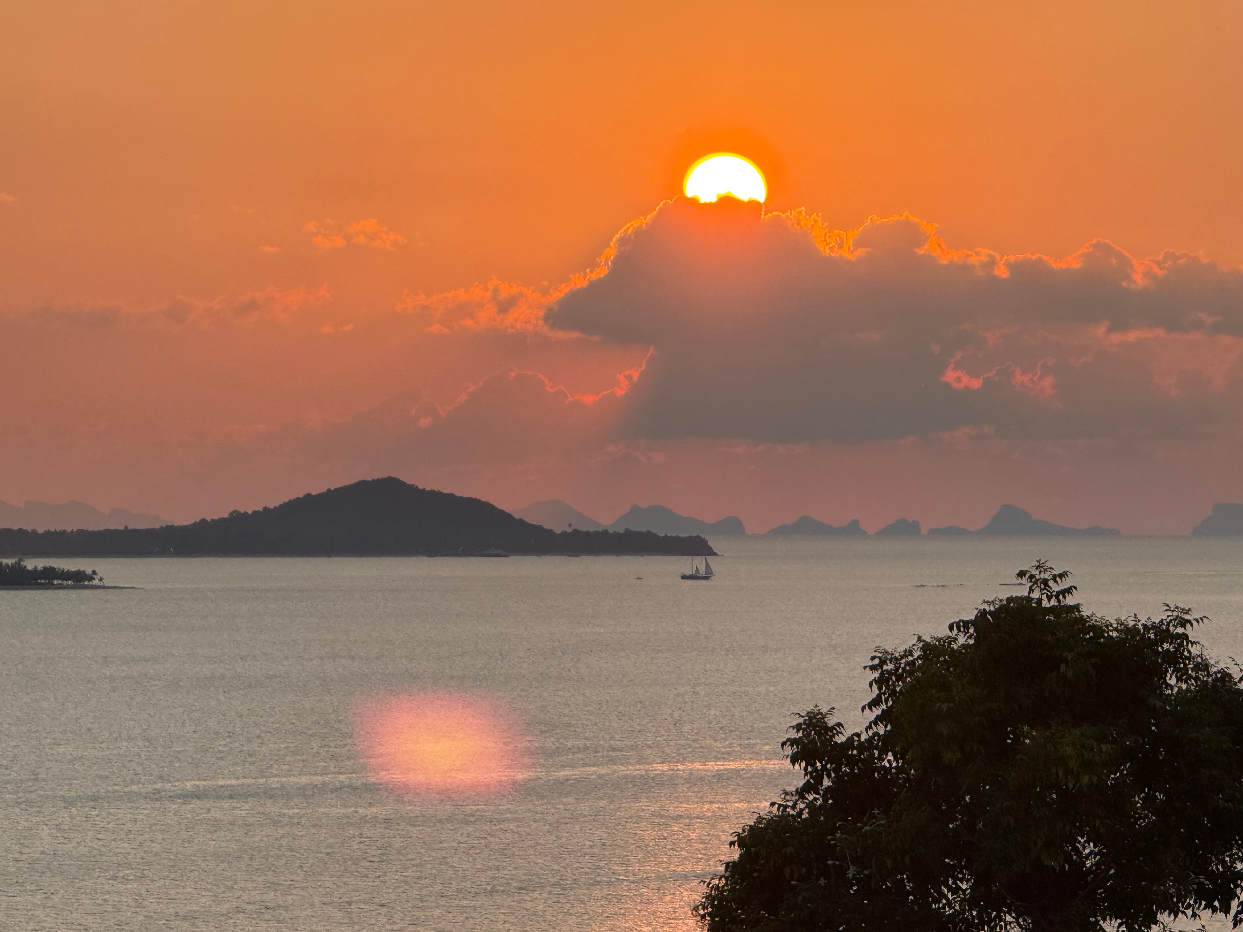 Sunset from the terrace 