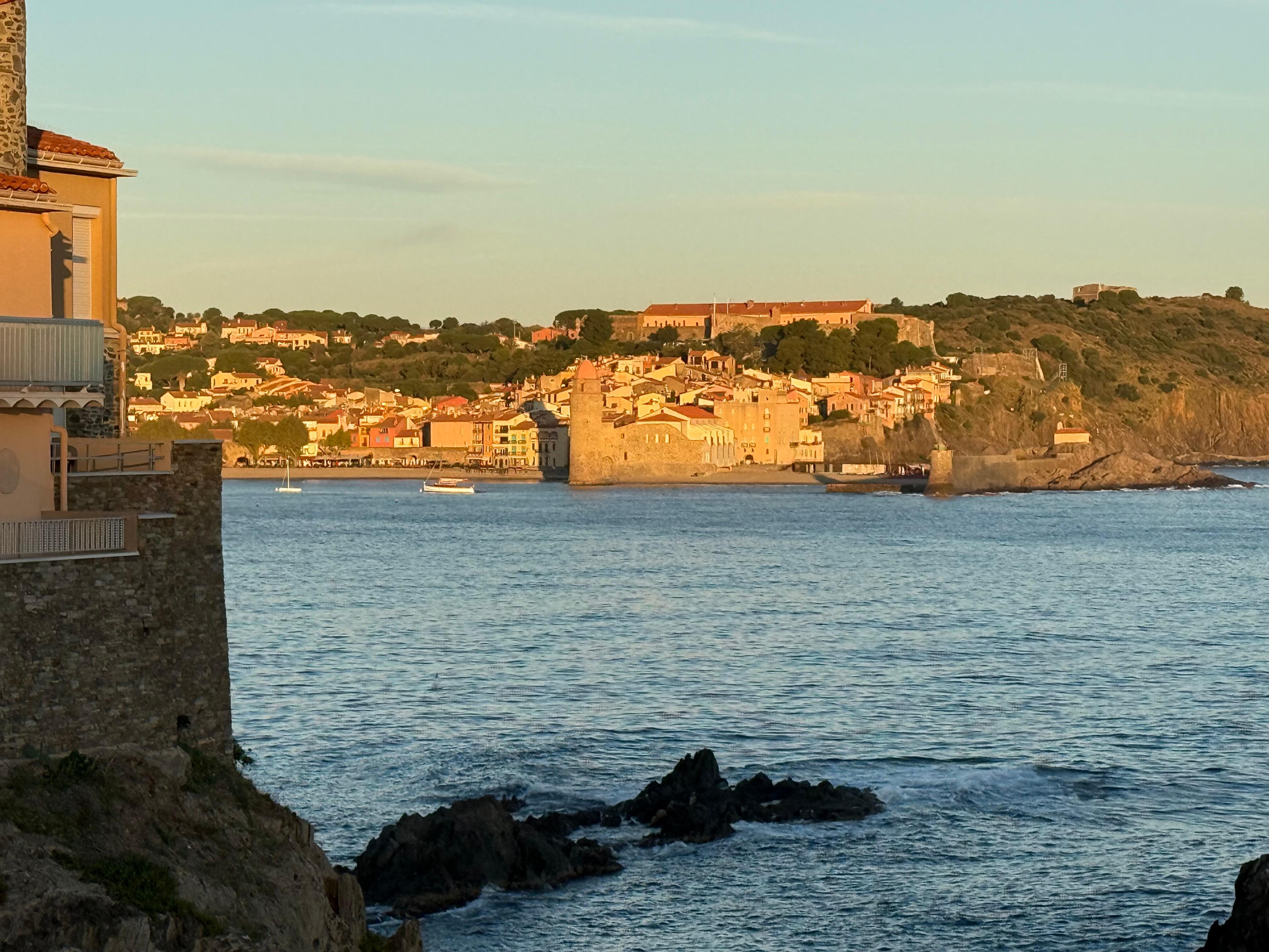 Blick auf Collioure vom Balkon
