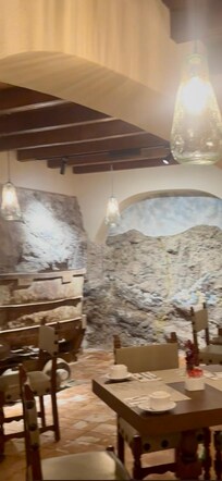 This is the nice restaurant where you can enjoy your breakfast, included with your reservation.