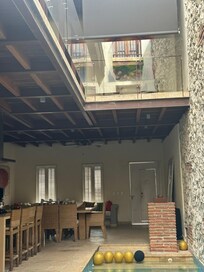 View from the downstairs bedroom