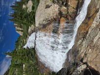 Beautiful waterfall that was only 1.5 mile hike at Blue Lake's Trail in Breckenridge.