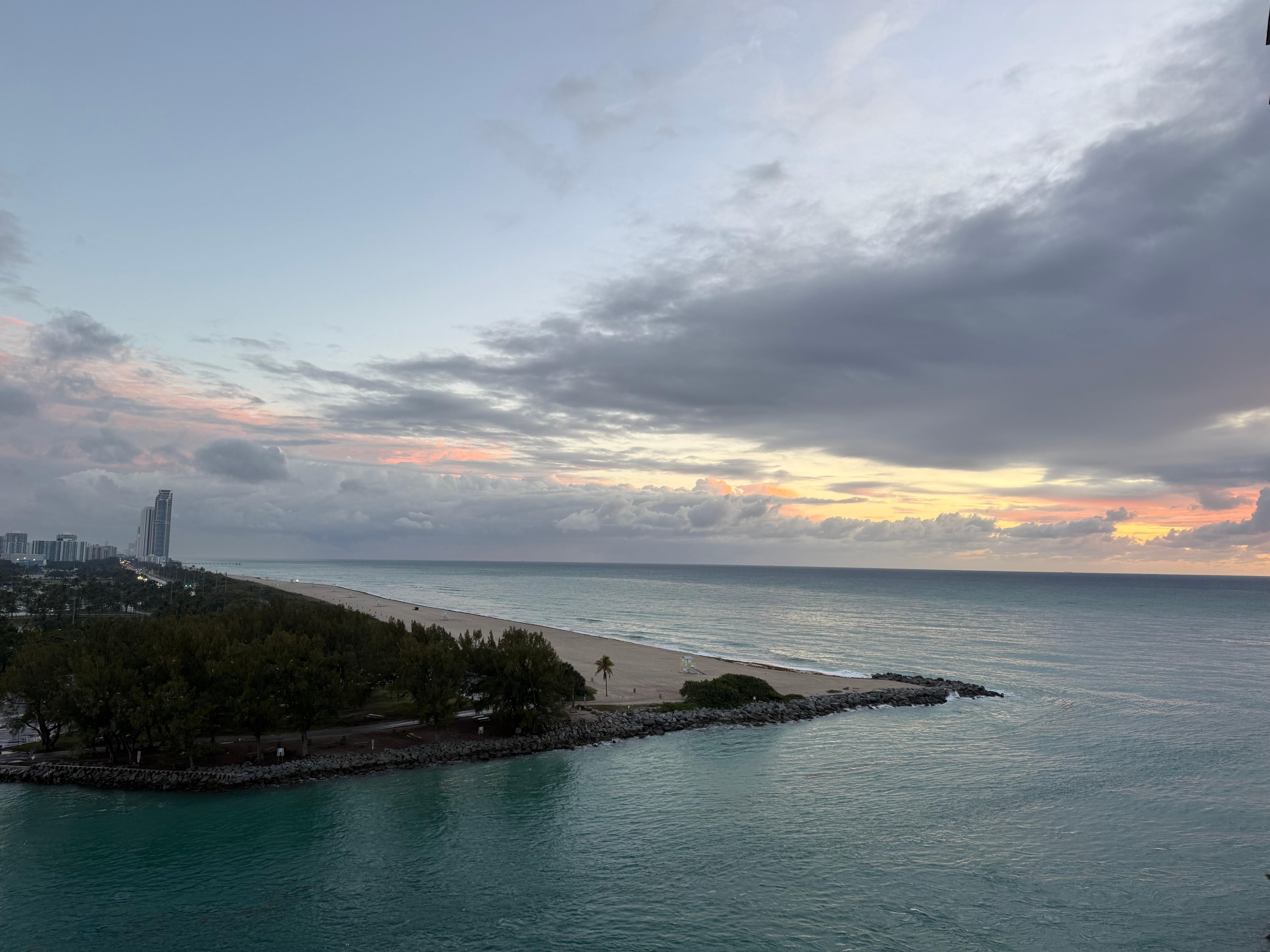 Sunrise from the balcony.